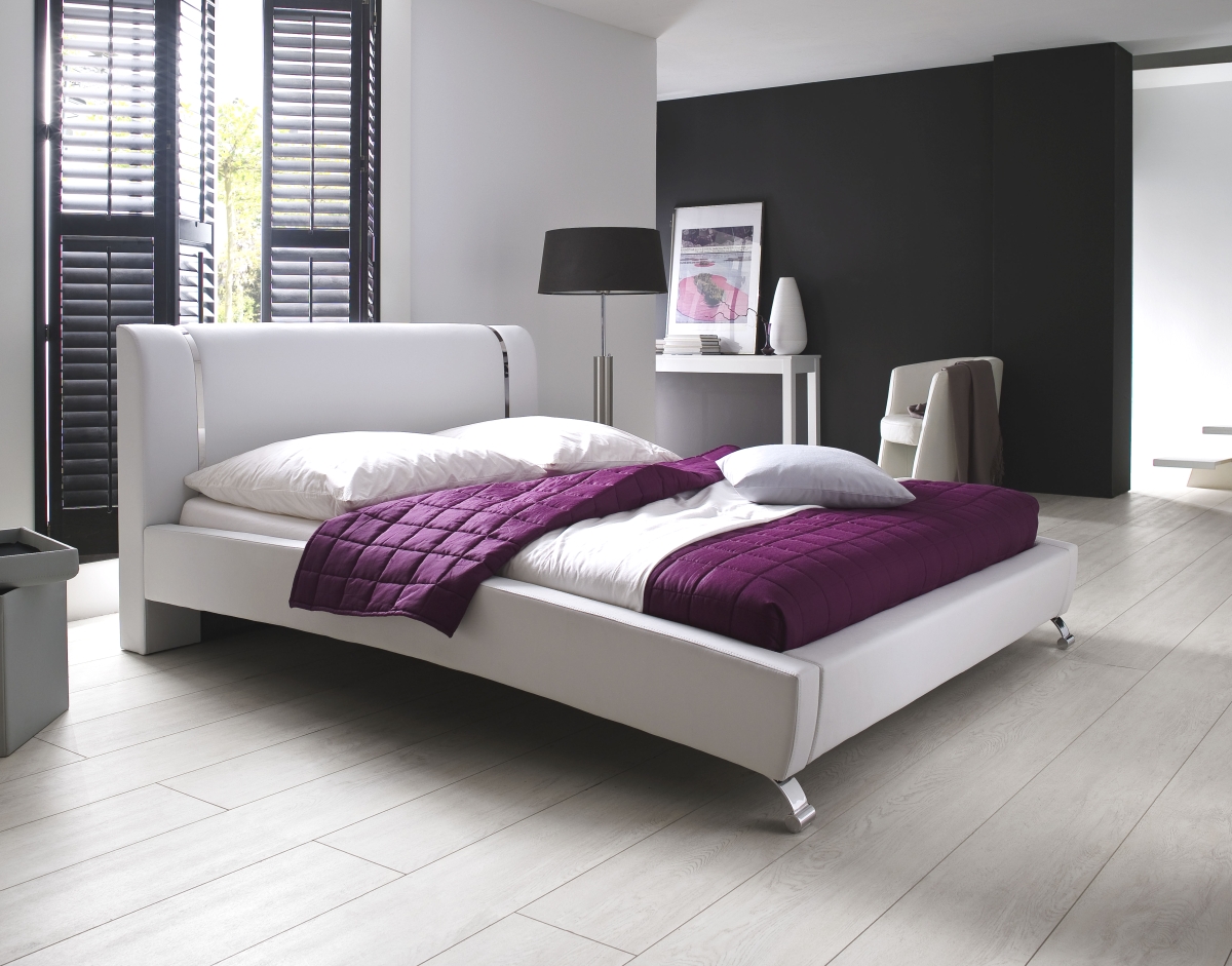 I&S-Markus Wolf Designer Lederbett / Polsterbett "Elia" Leder Bett weiss oder schwarz