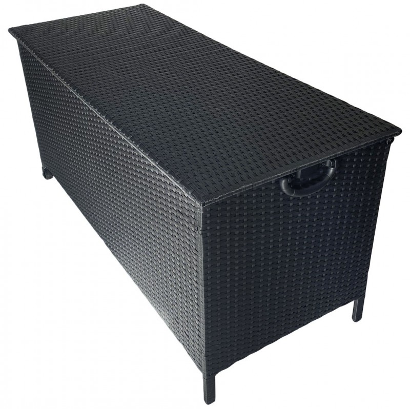 Rattan Box Kissenbox 132 cm Rattanbox weiss grau braun schwarz