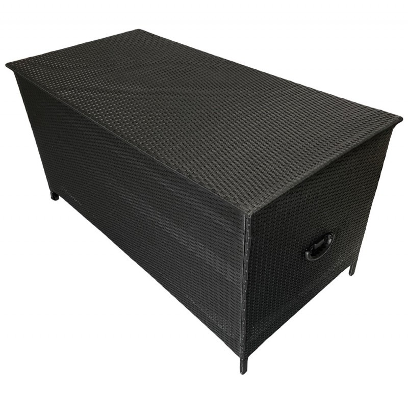 Rattan Box Kissenbox 132 cm Rattanbox weiss grau braun schwarz