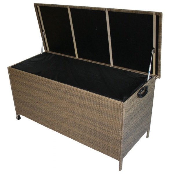 Rattan Box Kissenbox 132 cm Rattanbox weiss grau braun schwarz