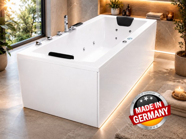 Whirlpool Edge Bath rub Relax Basic favourable with 14/16 massage jets LED 8 different sizes for your bathroom