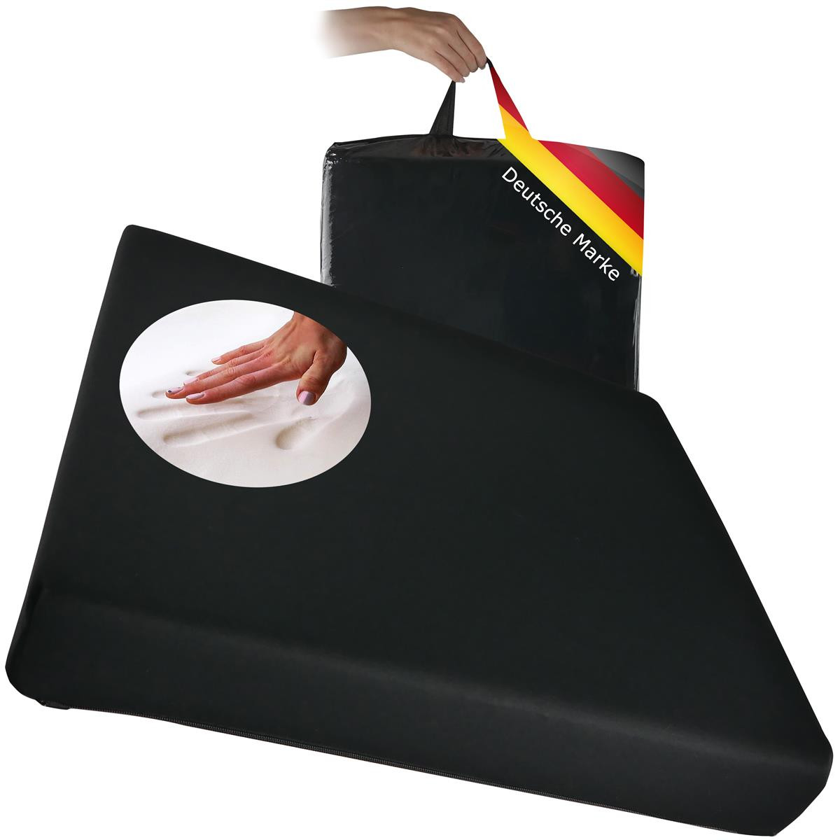 Gel + Visco Sitzkissen Visko Sitzpolster Stützend Kissen Für