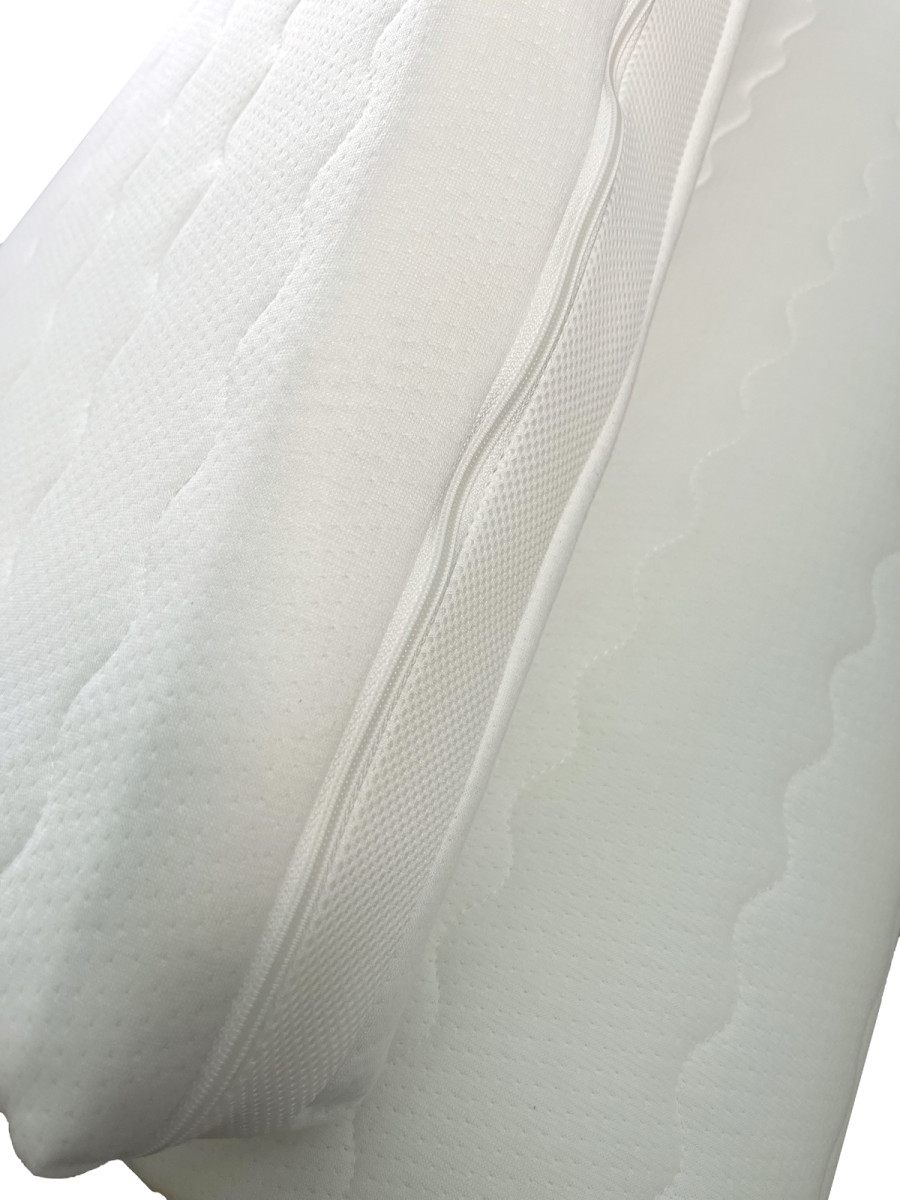 Viskoelastische Matratzenauflage 80x190 Cm – Atmungsaktiv, Mit Reißverschluss-Bezug, 5 Cm Hoch