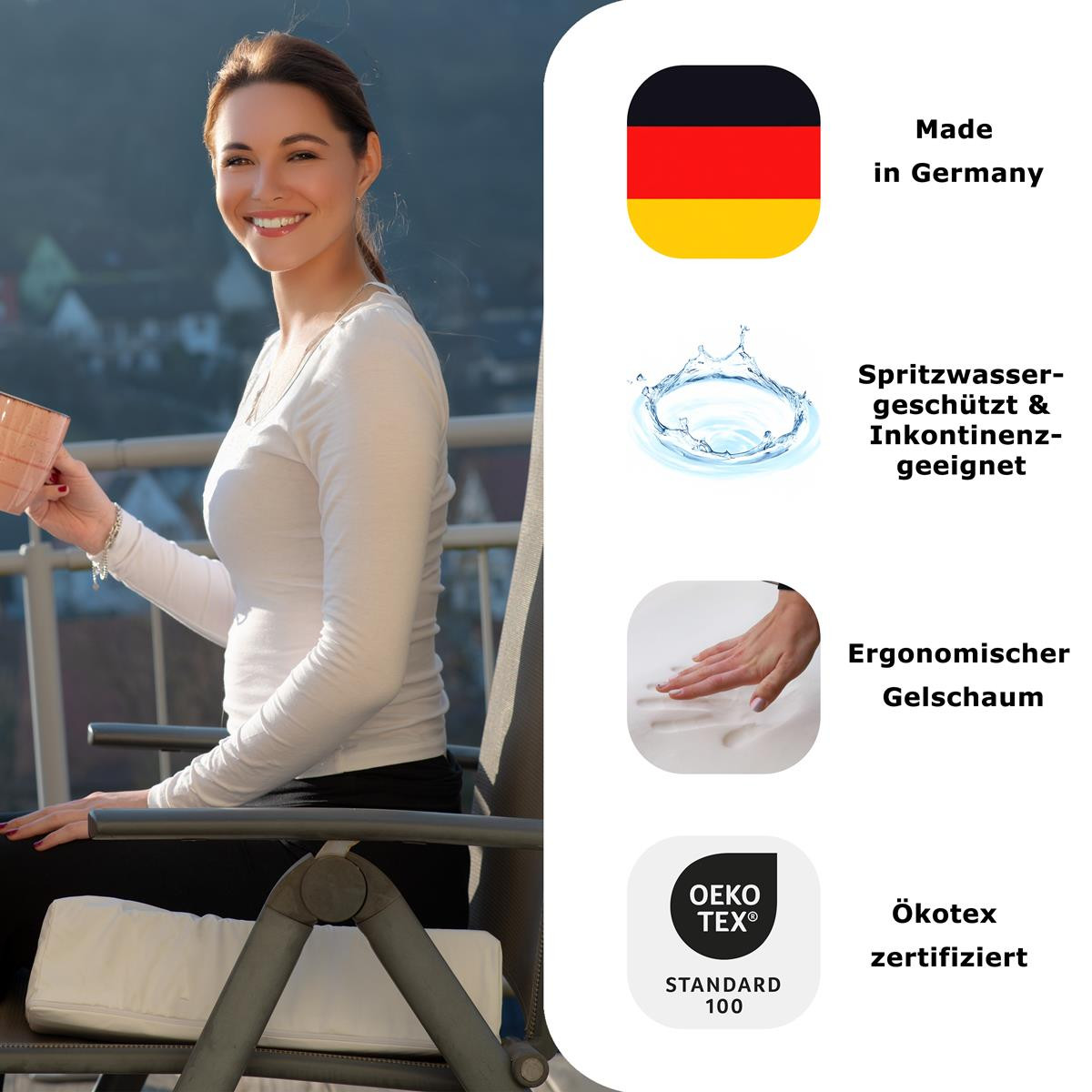 Orthopädisches Gel-Sitzkissen Wabenkissen - Ergonomische Sitzhilfe Für Büro & Auto